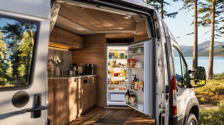 découvrez ce qu'est un frigo à compression adapté pour votre van aménagé. apprenez comment ce système efficace conserve vos aliments au frais même en déplacement, tout en optimisant l'espace et la consommation d'énergie.