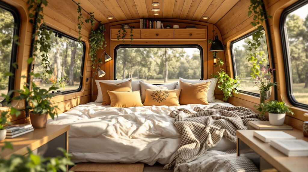 découvrez le concept du lit peigne dans un van : une solution astucieuse pour optimiser l'espace tout en offrant confort et praticité. apprenez comment ce type de lit se déploie et se range facilement, idéal pour les amateurs de camping et de voyages en van.