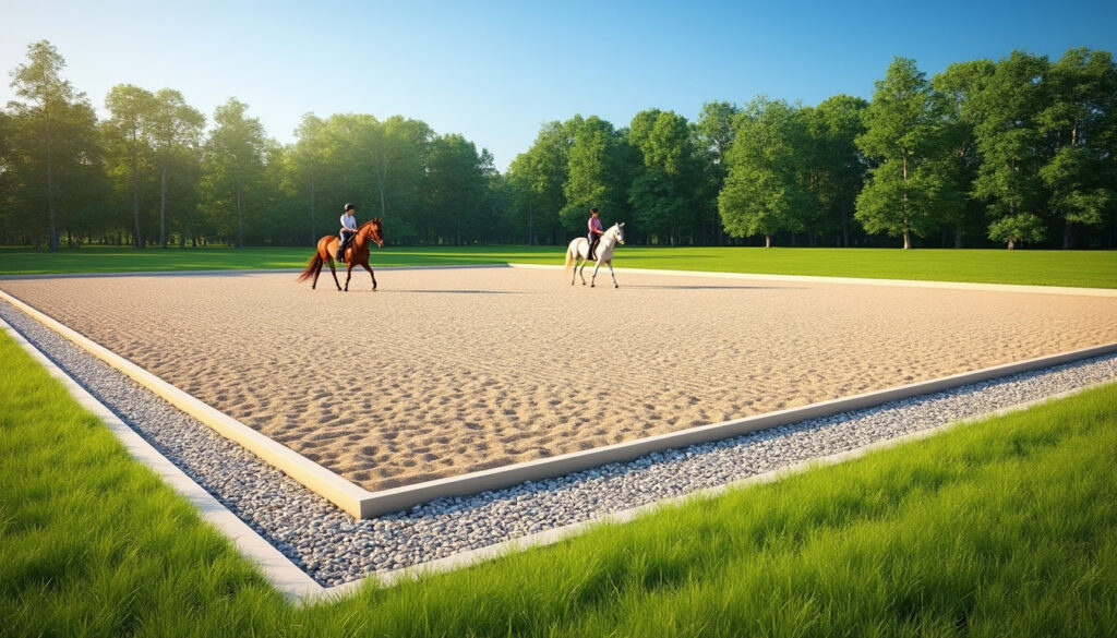 découvrez tout sur la construction d'une carrière équestre 40 × 20 m : prix moyen, solutions de drainage efficaces, choix du sable idéal et conseils pour optimiser la durabilité de votre piste.