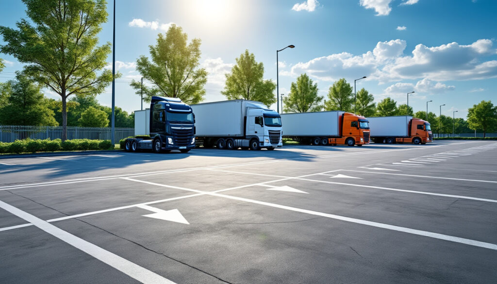 découvrez comment calculer les dimensions idéales d’un parking pour poids lourds ou camions et choisissez le revêtement le plus adapté pour assurer durabilité et sécurité.